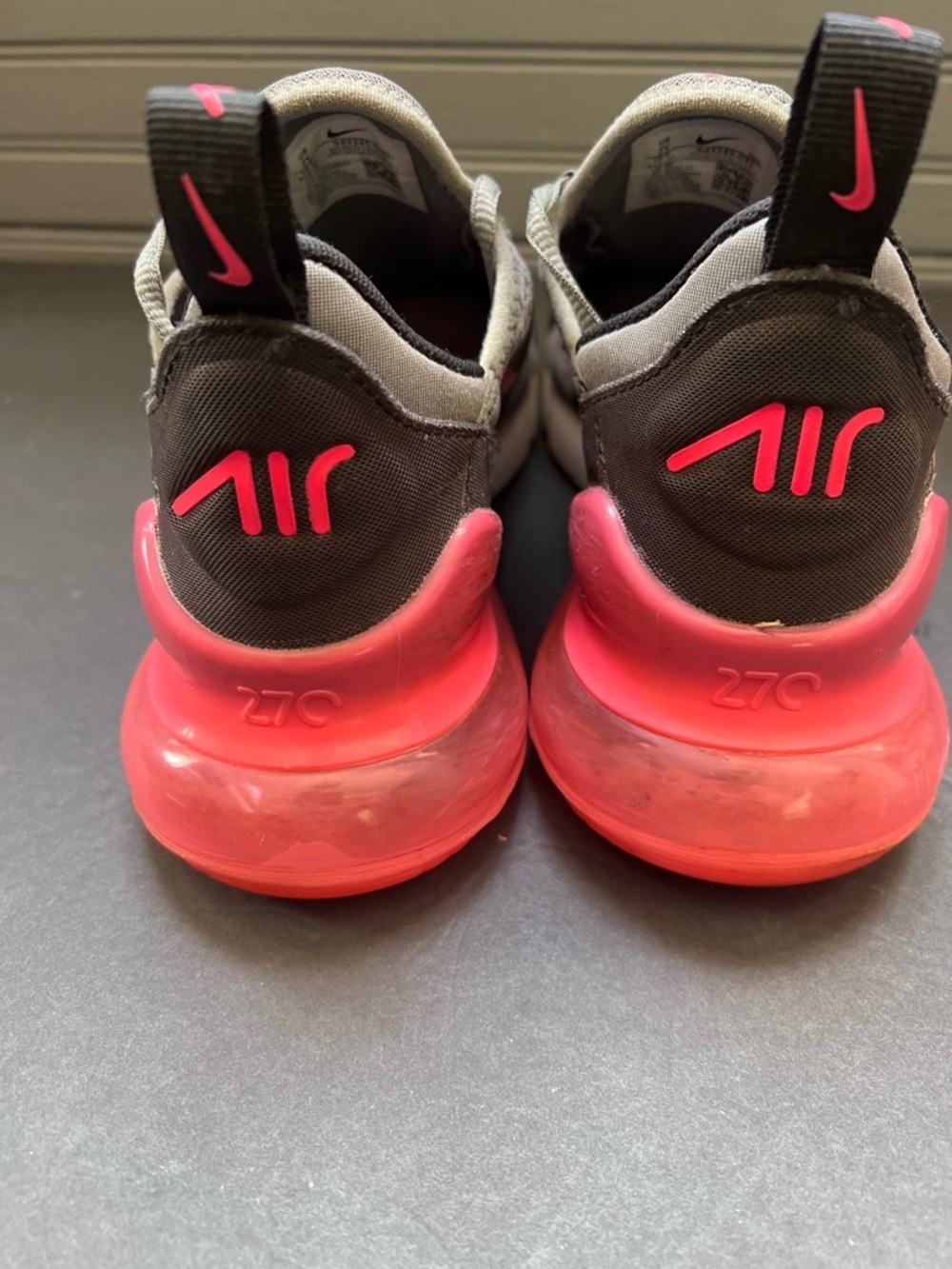 Nike air max 270 GS size 7Y grey and pink - Picture 4 of 9
